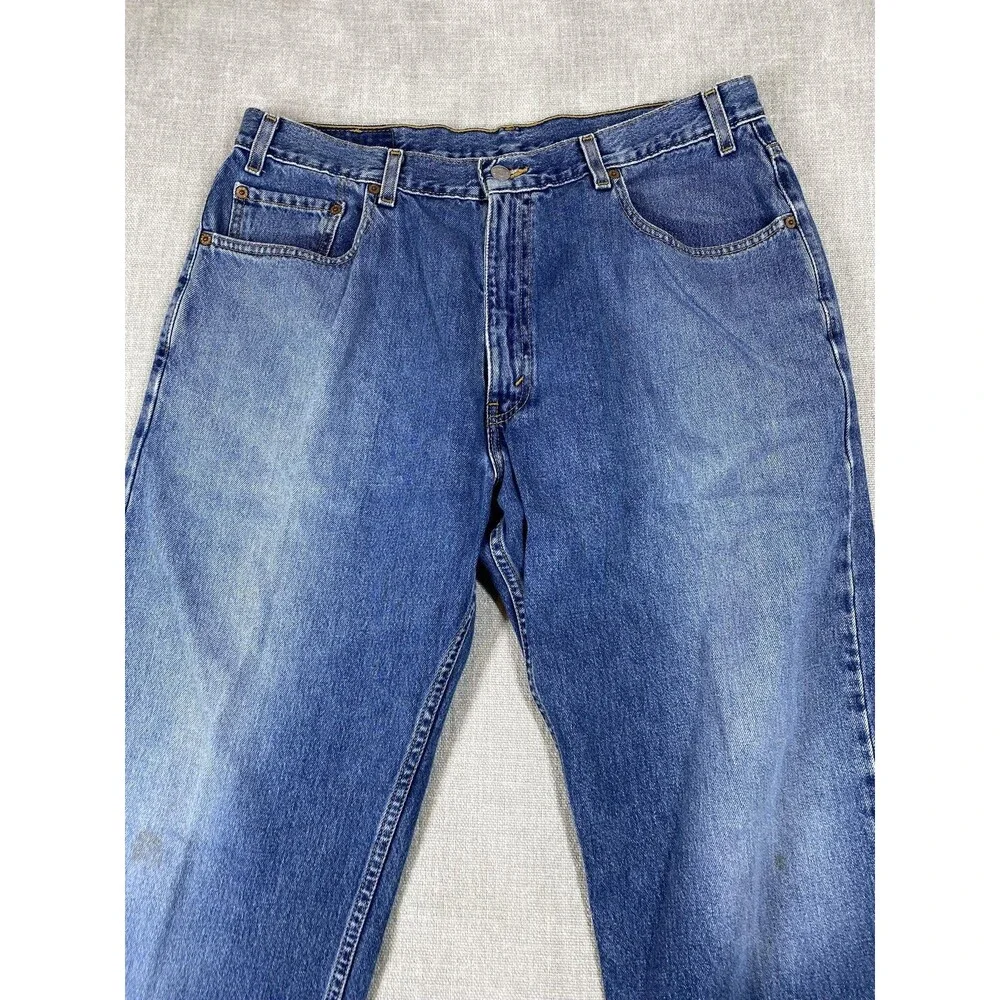 VTG Levis 569 Jeans Mens 34x28 Tag 36x30 Blue Denim Loose Straight Relaxed Baggy